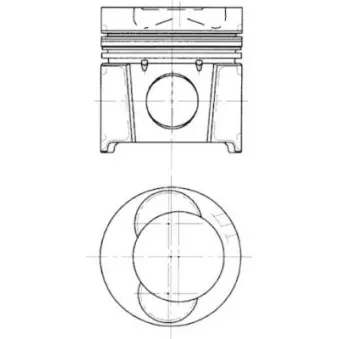 Kit de réparation, Piston/Chemise de cylindre KOLBENSCHMIDT 99339961 pour VAN HOOL A-Serie A 300 - 280cv