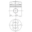 Kit de réparation, Piston/Chemise de cylindre KOLBENSCHMIDT [99343960]