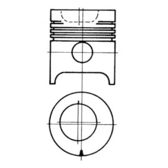 Kit de réparation, Piston/Chemise de cylindre KOLBENSCHMIDT OEM d0nn6055a