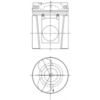 KOLBENSCHMIDT 99749960 - Kit de réparation, Piston/Chemise de cylindre