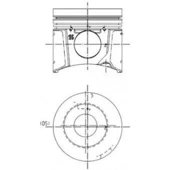 Kit de réparation, Piston/Chemise de cylindre KOLBENSCHMIDT OEM 042-52-842
