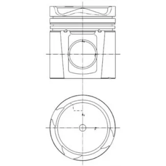 Kit de réparation, Piston/Chemise de cylindre KOLBENSCHMIDT 99985961 pour DAF XF 95 FTP 95,380 - 381cv