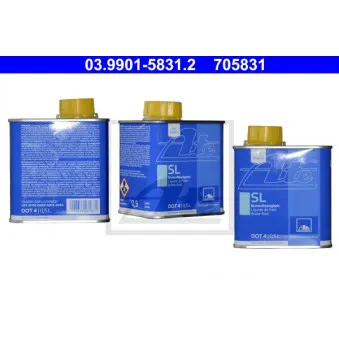 Liquide de frein ATE 03.9901-5831.2 pour CITROEN C4 1.6 HDI - 90cv