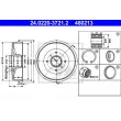 Tambour de frein ATE [24.0220-3721.2]