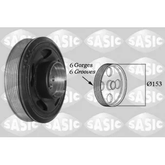 Poulie, vilebrequin SASIC OEM 11238584913