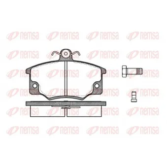 KAWE 0146 44 - Jeu de 4 plaquettes de frein avant