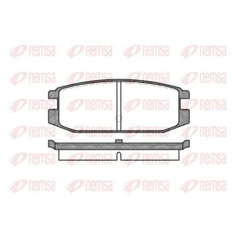 KAWE 0217 00 - Jeu de 4 plaquettes de frein arrière