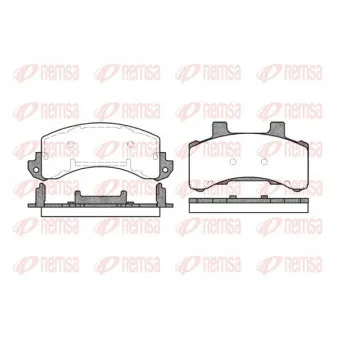 KAWE 0516 00 - Jeu de 4 plaquettes de frein avant