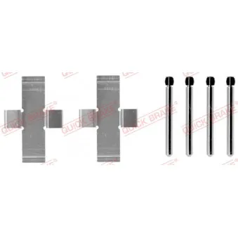 Kit d'accessoires, plaquette de frein à disque KAWE [109-0904]