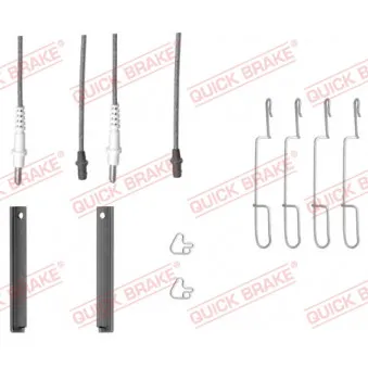 KAWE 109-1280X - Kit d'accessoires, plaquette de frein à disque