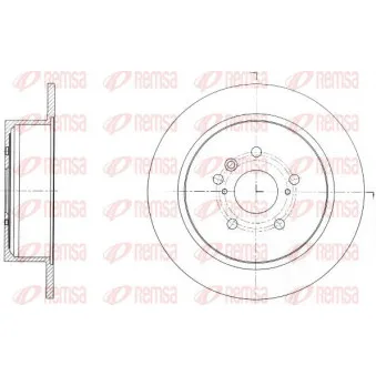 KAWE 61650 00 - Jeu de 2 disques de frein arrière