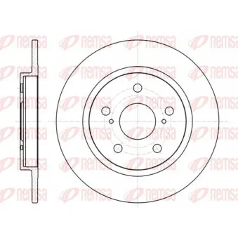 KAWE 61960 00 - Jeu de 2 disques de frein arrière