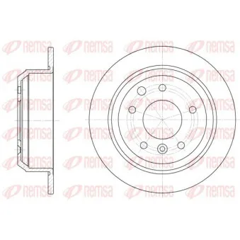 KAWE 6920 00 - Jeu de 2 disques de frein arrière