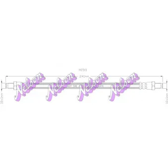KAWE H1511 - Flexible de frein