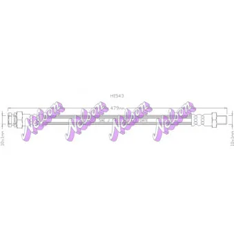 KAWE H1543 - Flexible de frein