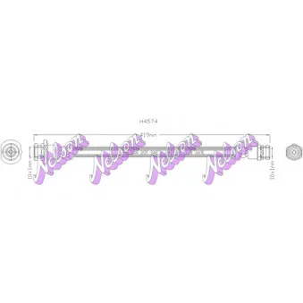 KAWE H4574 - Flexible de frein