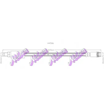 KAWE H4586 - Flexible de frein