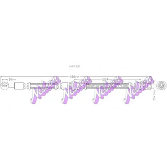 KAWE H4788 - Flexible de frein