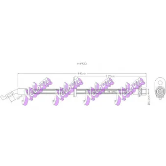 KAWE H4933 - Flexible de frein