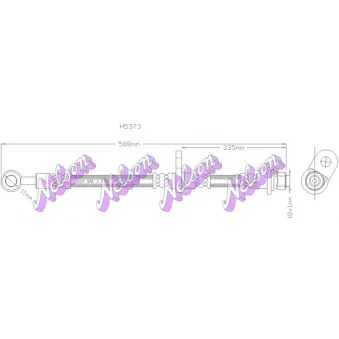 KAWE H5373 - Flexible de frein