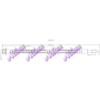 KAWE H5870 - Flexible de frein