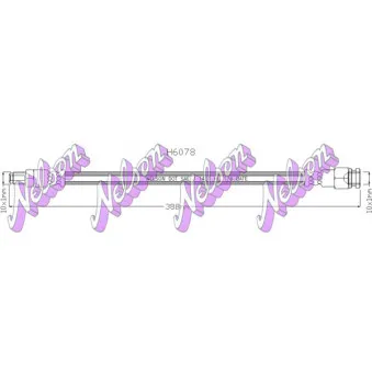 KAWE H6078 - Flexible de frein