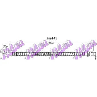 KAWE H6449 - Tuyau d'embrayage