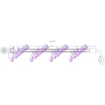 KAWE H6695 - Flexible de frein