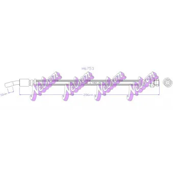 KAWE H6753 - Flexible de frein