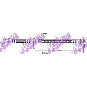 KAWE H7019 - Flexible de frein