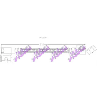 KAWE H7038 - Flexible de frein