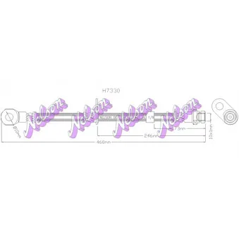 KAWE H7330 - Flexible de frein