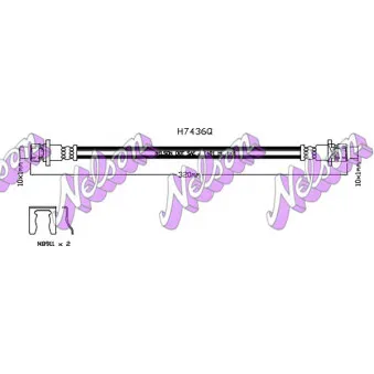 KAWE H7436Q - Flexible de frein