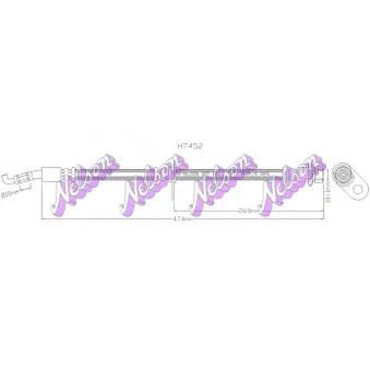 KAWE H7452 - Flexible de frein