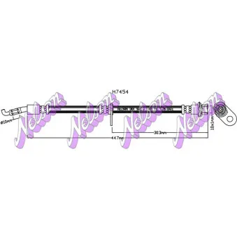 KAWE H7454 - Flexible de frein