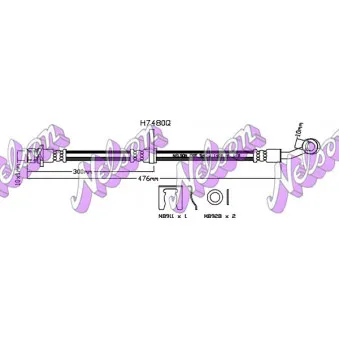 KAWE H7480Q - Flexible de frein