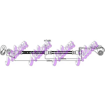 KAWE H7481 - Flexible de frein