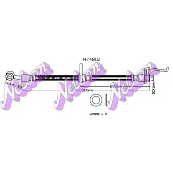 KAWE H7481Q - Flexible de frein