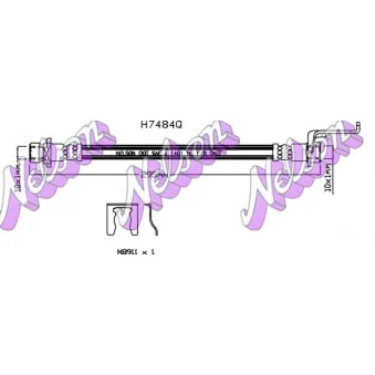 KAWE H7484Q - Flexible de frein
