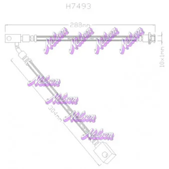 KAWE H7493 - Flexible de frein