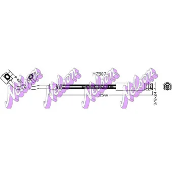 KAWE H7507 - Flexible de frein