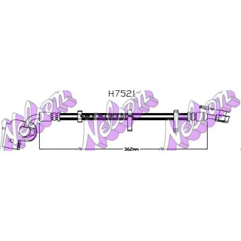 KAWE H7521 - Flexible de frein