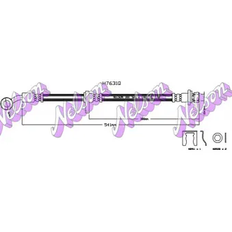 KAWE H7631Q - Flexible de frein