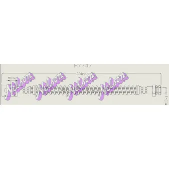KAWE H7747 - Flexible de frein