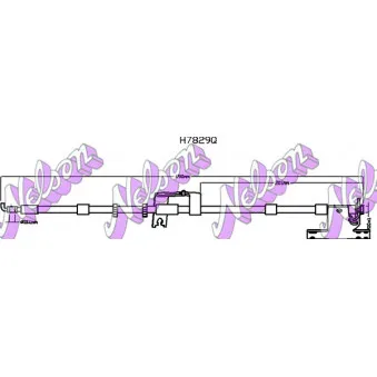 KAWE H7829Q - Flexible de frein