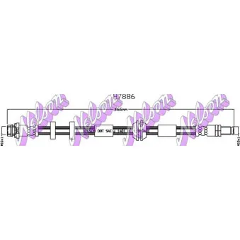 KAWE H7886 - Flexible de frein