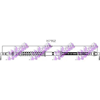 KAWE H7912 - Flexible de frein