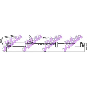KAWE H7933 - Flexible de frein