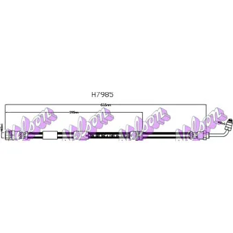 KAWE H7985 - Flexible de frein