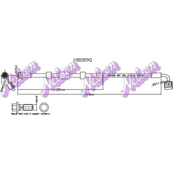 KAWE H8089Q - Flexible de frein